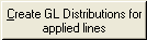 Create GL Distributions