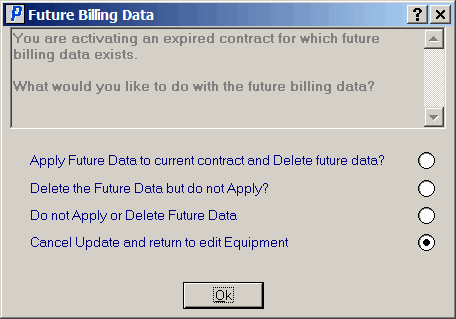 Future Billing Data