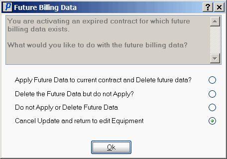 Future Billing Data