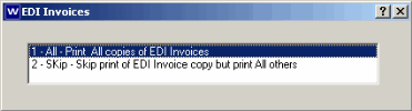 EDI Invoices