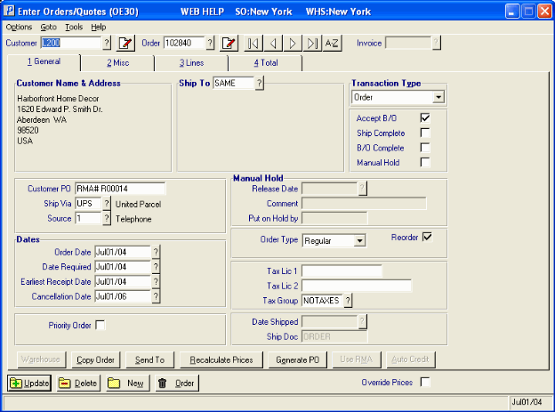 OE30/General