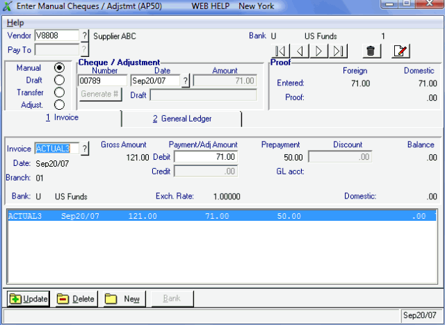 AP50/Invoice