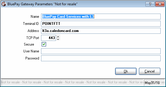 BluePay Gateway Parameters