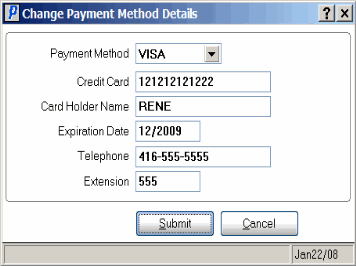 AR39/Change Payment Method Details