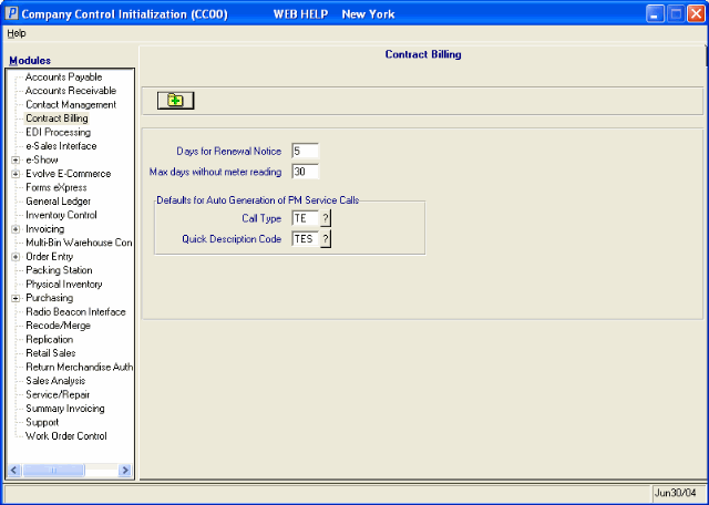 Contract Billing