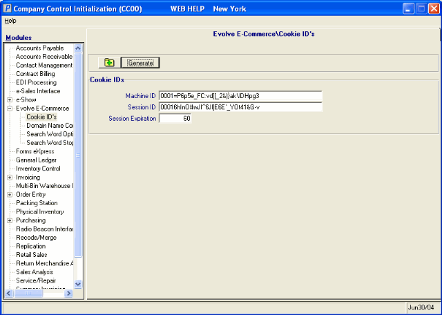 Evolve E-Commerce\Cookie IDs