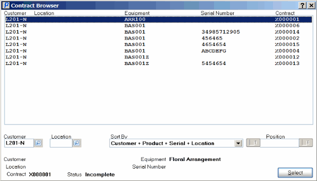 Contract Browser