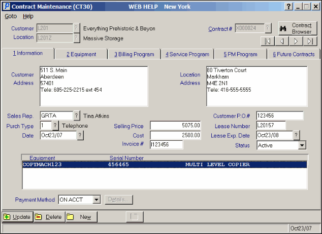 CT30 Information folder