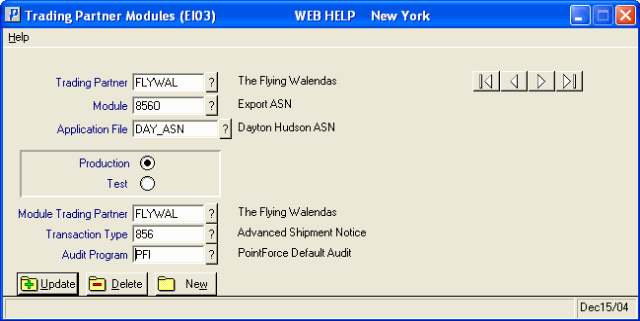 Trading Partner Modules