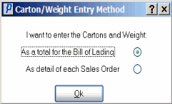 OE36 Carton Weight