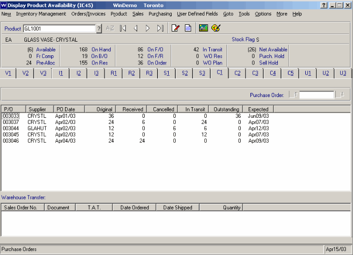 C1 - Purchase Orders