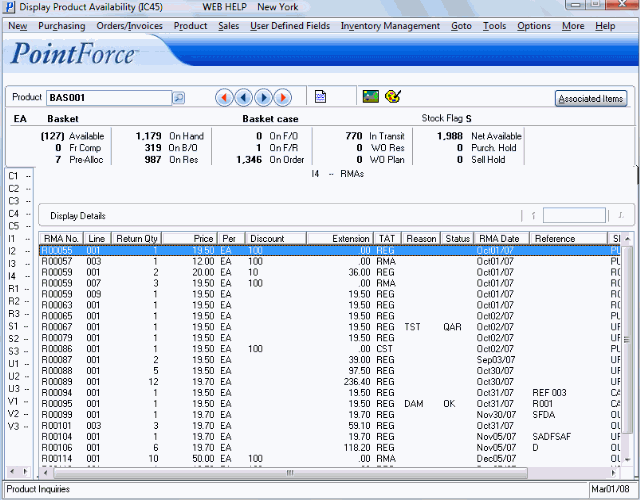 I4 - RMAs