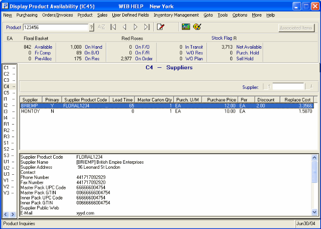 C4 - Supplier Information