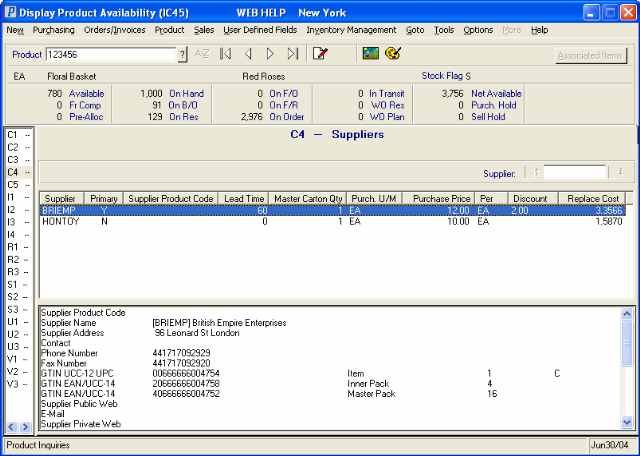 C4 - Supplier Information