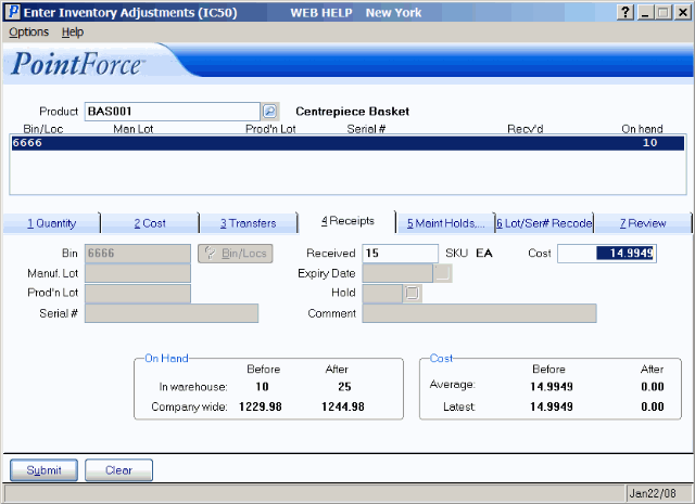 IC50 Receipts Folder