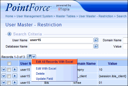 Excel Restriction 1a