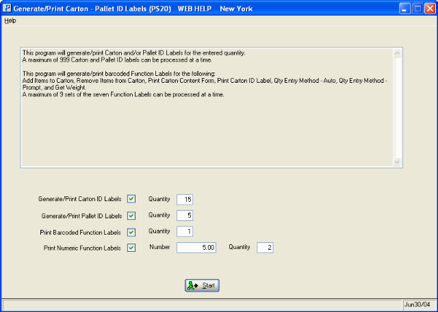 Generate Labels