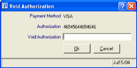 Void Authorization