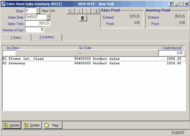 Inventory (RS51)