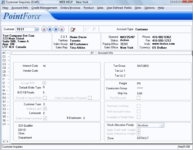 SU45 Account Info