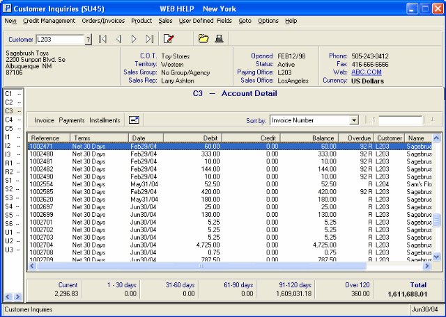 C3-Account Detail